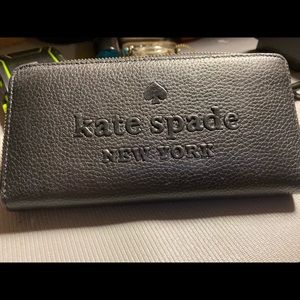 Leather black Kate spade wallet